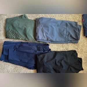 Workout Leggings Size XL. 4 pair.